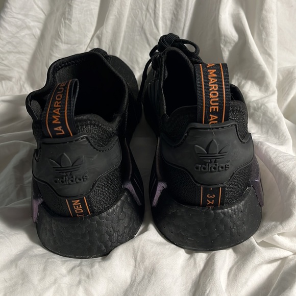 Adidas Ultra Boost Womans 8/ Kids 6 Black and Iridescent - Picture 4 of 6